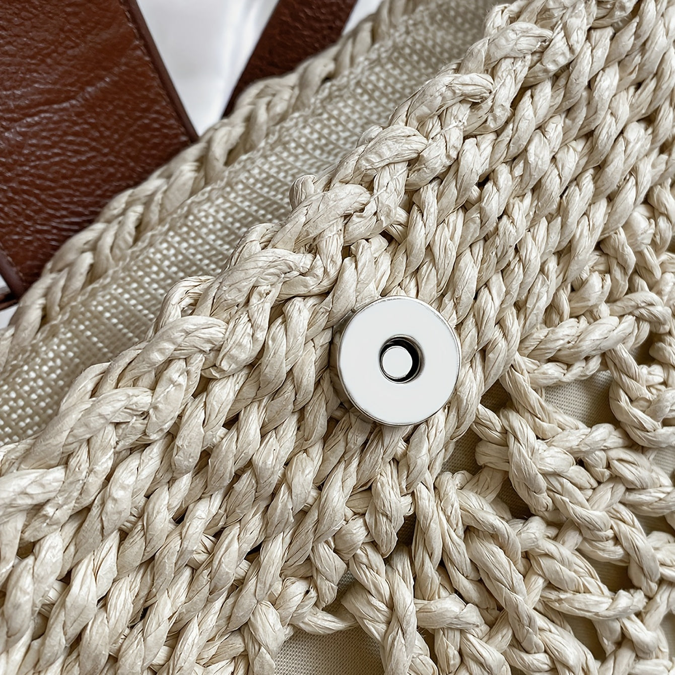 [Minimalist Crossbody Bag Women's] Women's Minimalist Crossbody Bag, Trendy Straw Shoulder Bag, All-Match Bag For Beach