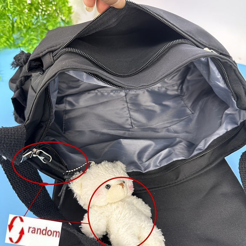 Nylon Handbags Shoulder Bag Large Capacity Crossbody Bags for s Men Harajuku Messenger Bag Student Bags, Suitable for Women