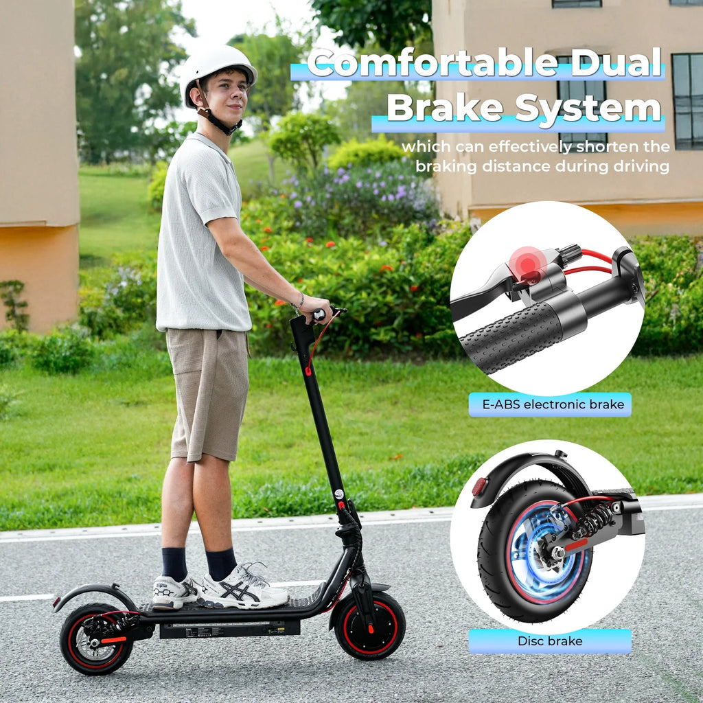W7 Electric Scooter 8.5" 650W 36V 10.5Ah 25-35km Range Dual Suspension Side Lights App Control 35km/h Speed Electric Scooters
