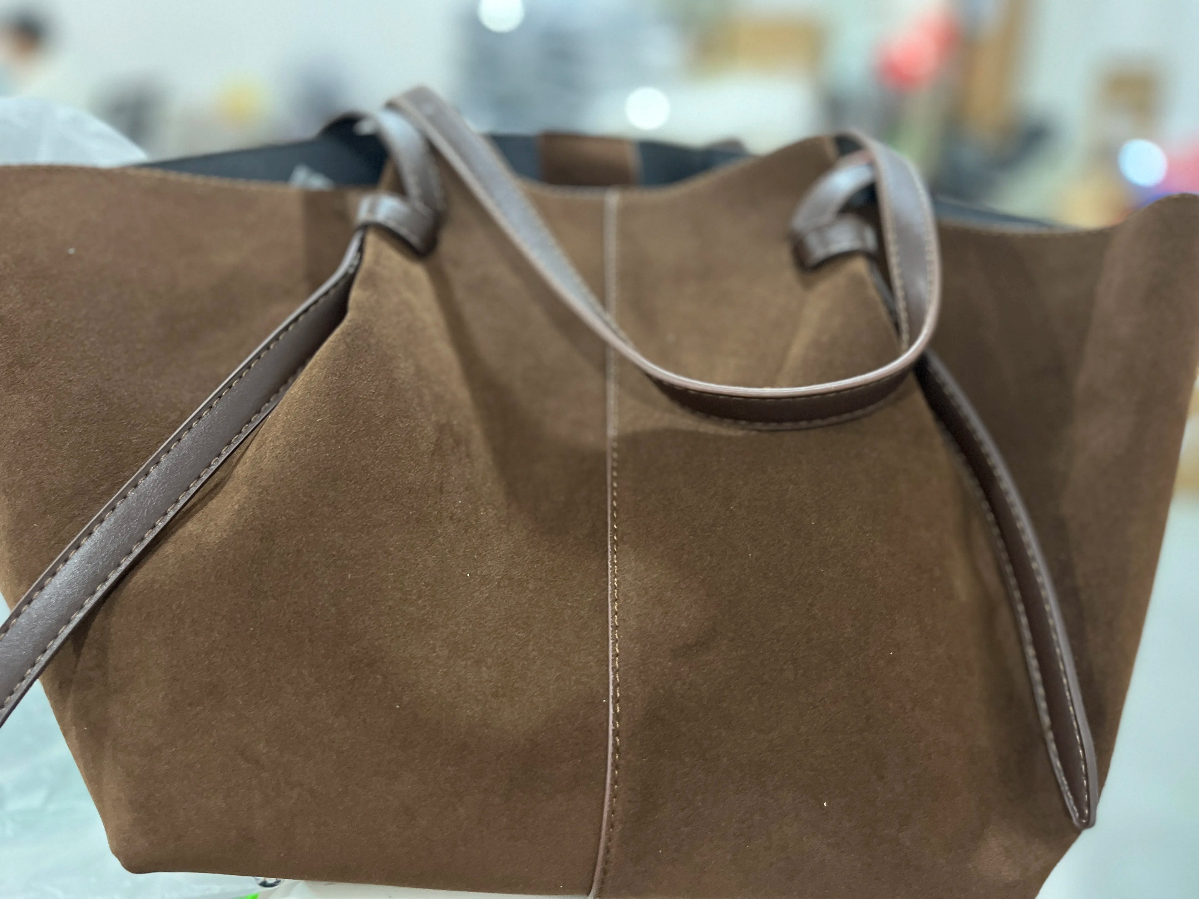 Sac fourre-tout de luxe en Faux daim pour femmes, sac à bandoulière de grande capacité, sac à main de styliste