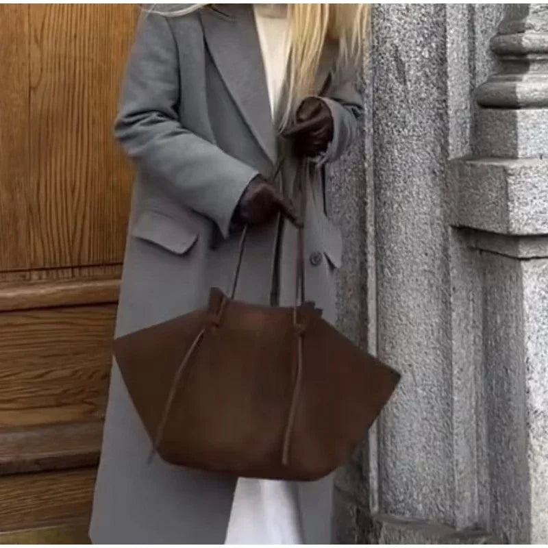 Sac fourre-tout de luxe en Faux daim pour femmes, sac à bandoulière de grande capacité, sac à main de styliste
