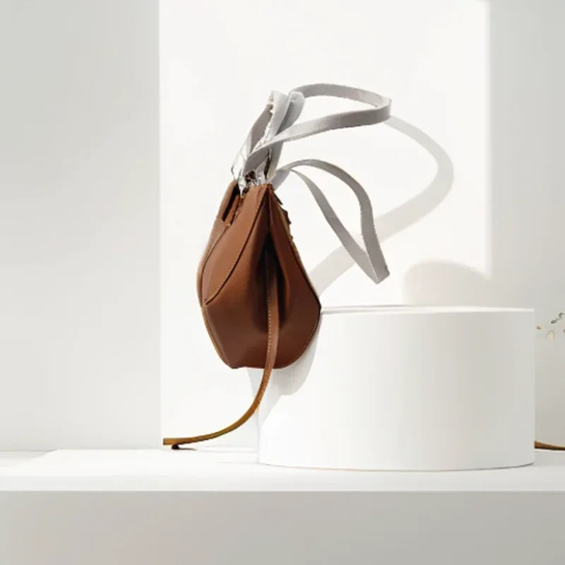 Sac à main grande capacité Style classique élégant Vintage sac à bandoulière forme seau sous accoudoirs polyvalent tendance sac