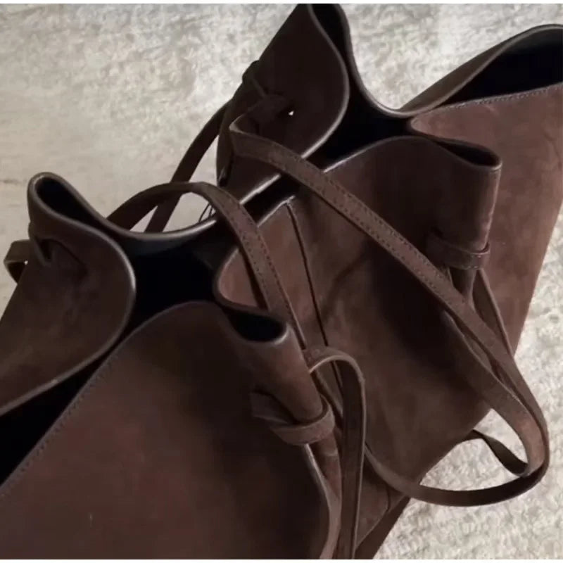 Sac fourre-tout de luxe en Faux daim pour femmes, sac à bandoulière de grande capacité, sac à main de styliste