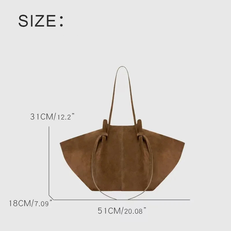 Sac fourre-tout de luxe en Faux daim pour femmes, sac à bandoulière de grande capacité, sac à main de styliste
