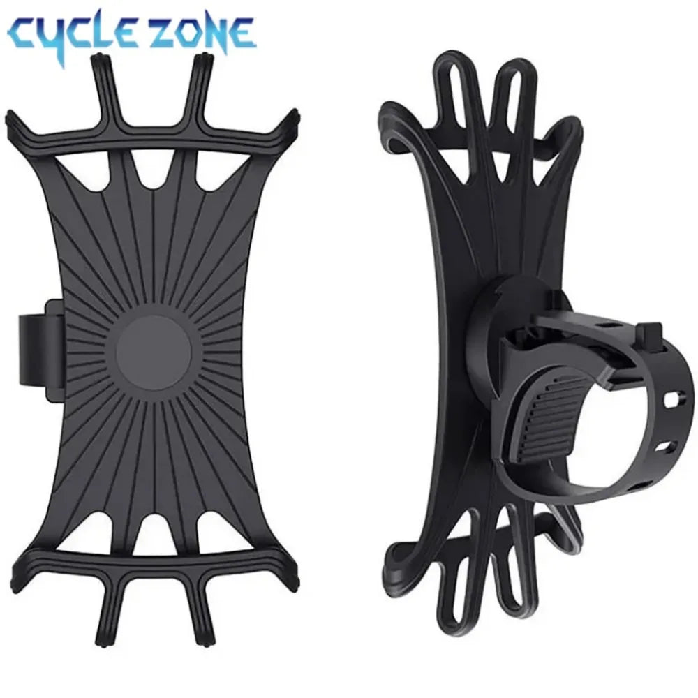 360 Rotatable Bicycle Phone Holder Motorcycle Stand Bracket Silicone GPS Support For Iphone 11 Xiaomi 10 Huawei P40