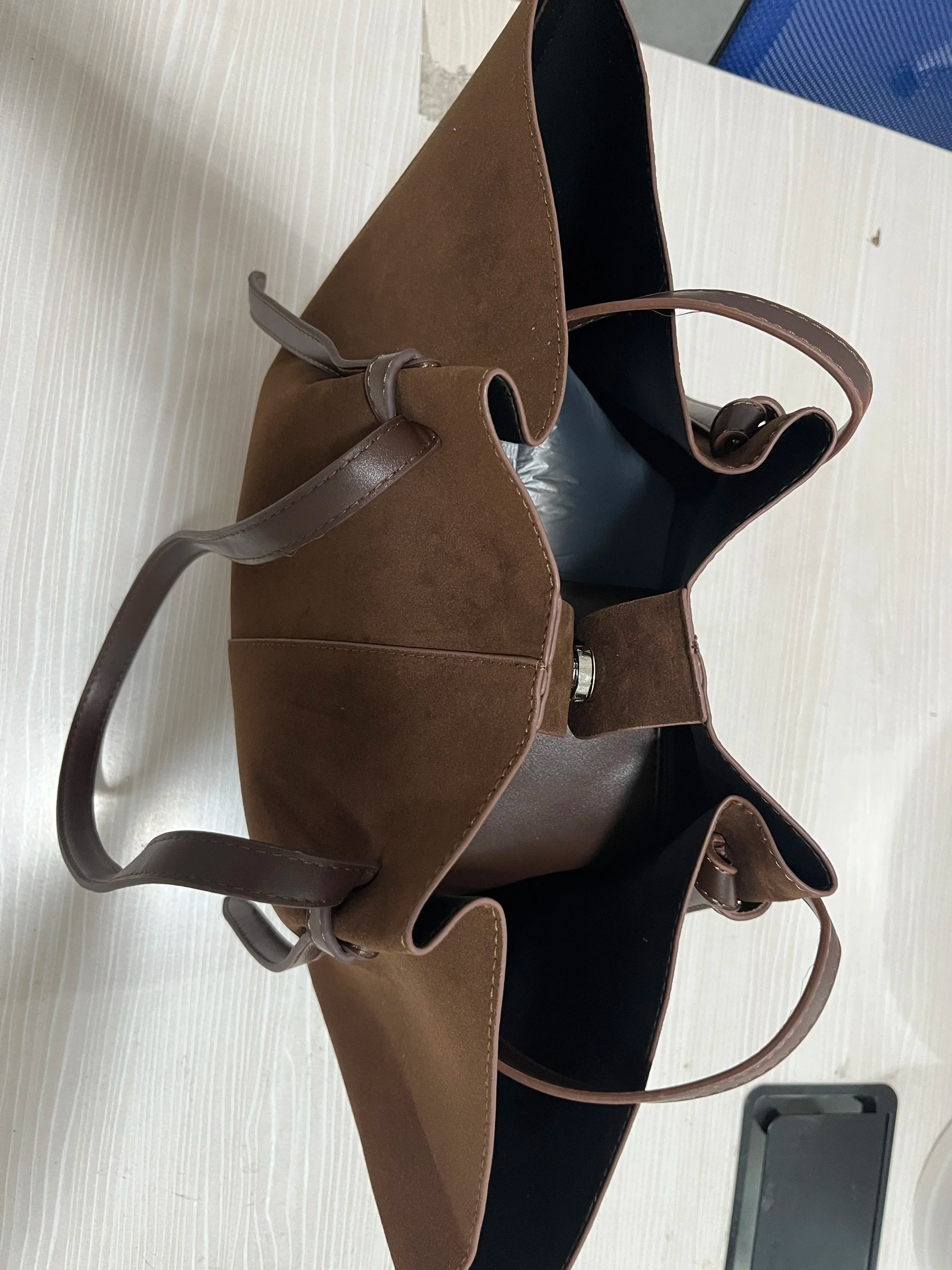 Sac fourre-tout de luxe en Faux daim pour femmes, sac à bandoulière de grande capacité, sac à main de styliste